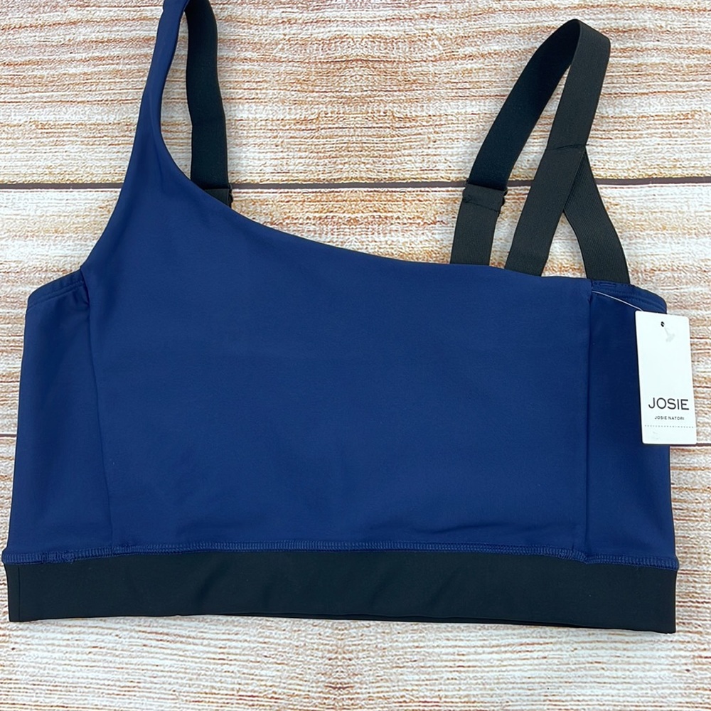 Josie Natorie Women's Active Solstice Asymmetrical  Sport Bra
